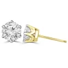 Delicate 1 Carat Solitaire Earrings