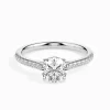 50 Pointer Round Diamond Wed Solitaire Ring