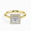 1CT Vivian Princess Halo Diamond Ring