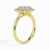 1CT Vivian Princess Halo Diamond Ring