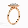 1CT Vivian Princess Halo Diamond Ring