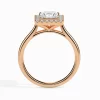 1CT Vivian Princess Halo Diamond Ring