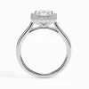 1CT Vivian Princess Halo Diamond Ring